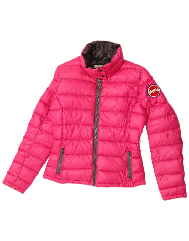 Colmar Damen Übergroße wattierte Jacke IT 40 XS Rosa Polyamid