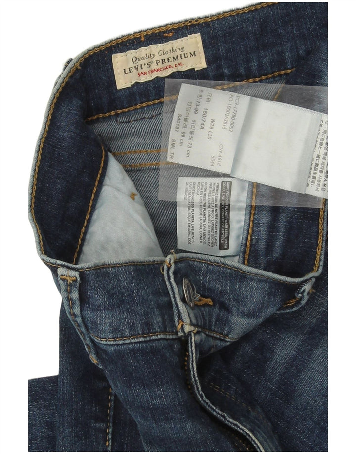 Levi's Damen 710 Super Skinny Jeans W29 L30 Blaue Baumwolle