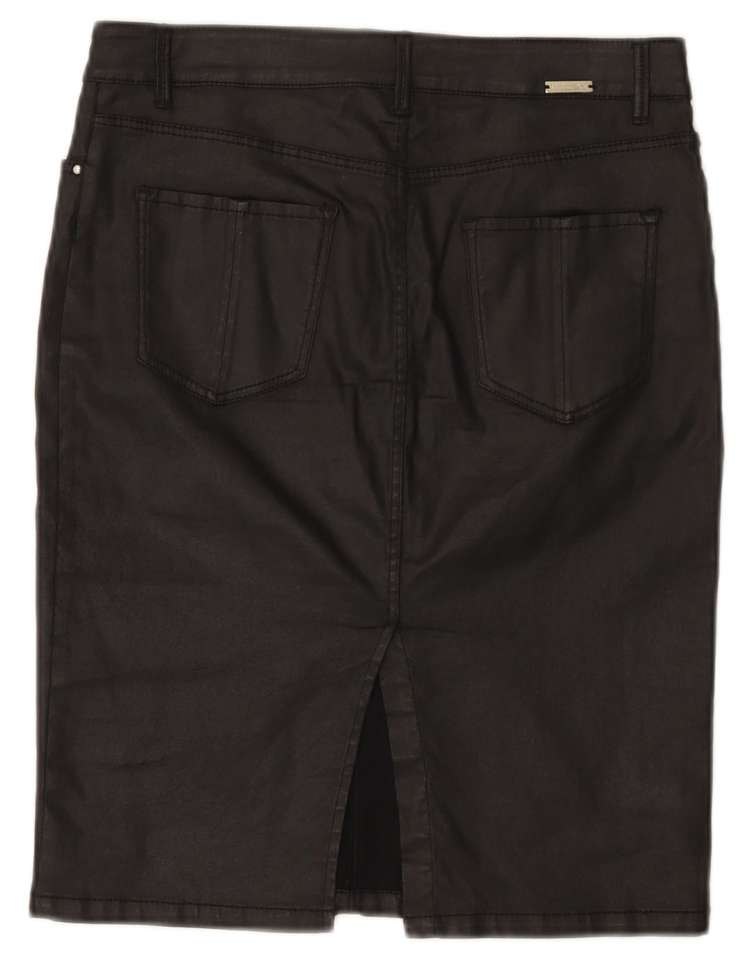Massimo Dutti Damen Bleistiftrock EU 38 Small W28 Schwarz