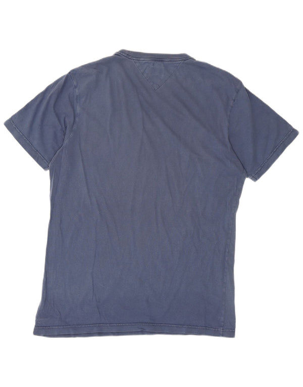 Tommy Hilfiger Herren-T-Shirt mit Grafik, XL, Marineblau, Baumwolle
