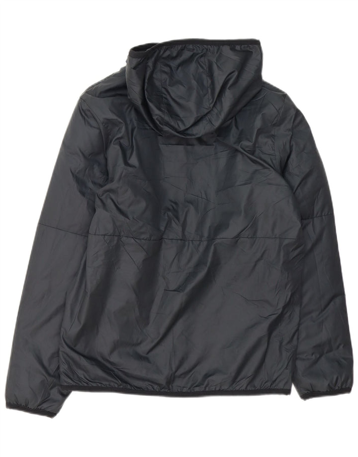 Nike Jungen-Regenjacke mit Kapuze, 12–13 Jahre, groß, schwarzes Polyester