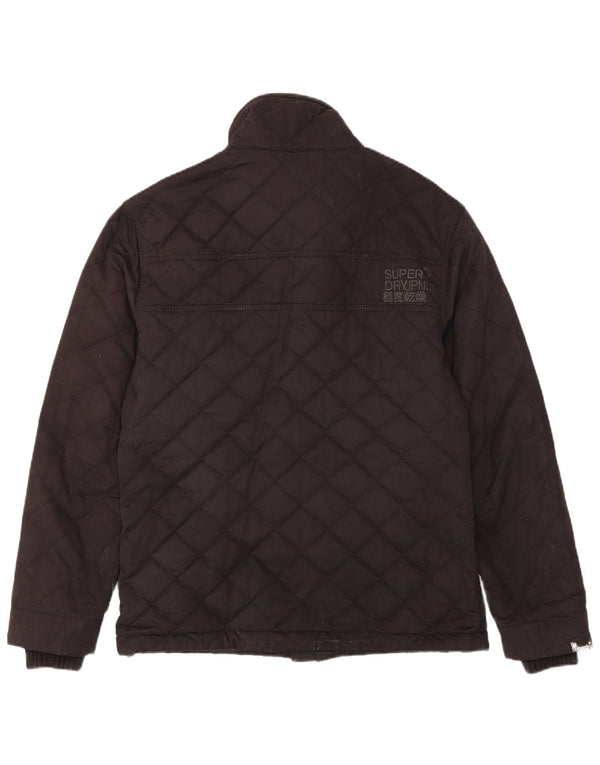 Superdry Herren The Windhiker Steppjacke UK 42 XL Schwarz Polyester