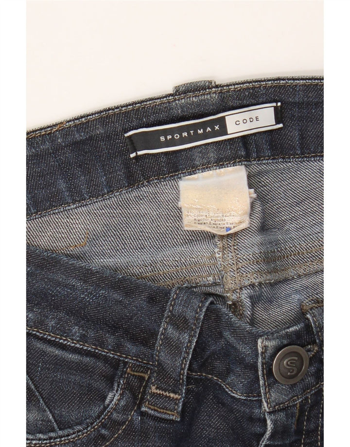 Sportmax Damen Slim Jeans W28 L26 Blaue Baumwolle