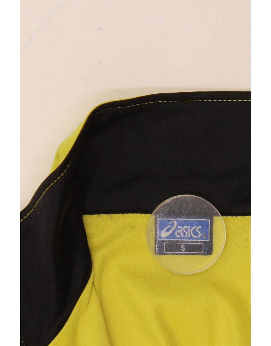 Asics Herren-Trainingsanzugoberteil mit Grafik, Größe S, Gelb