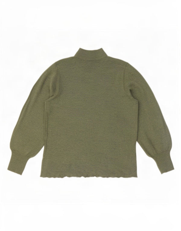 Marks & Spencer Rollkragenpullover für Damen, Gr. 14, Mittelgrün