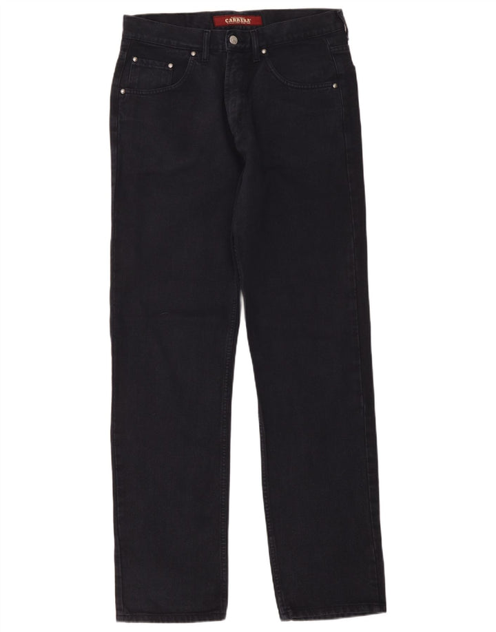 Carrera Herren Straight Jeans W33 L33 Marineblaue Baumwolle