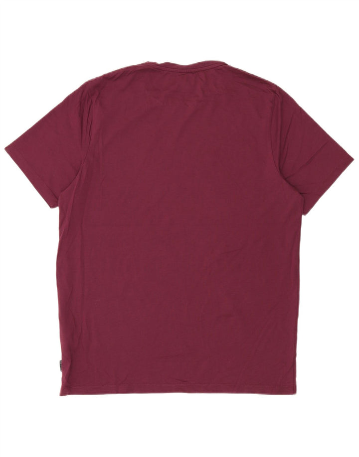 Ted Baker Herren-T-Shirt mit Grafik, Größe 4, Größe L, Kastanienbraun, Baumwolle