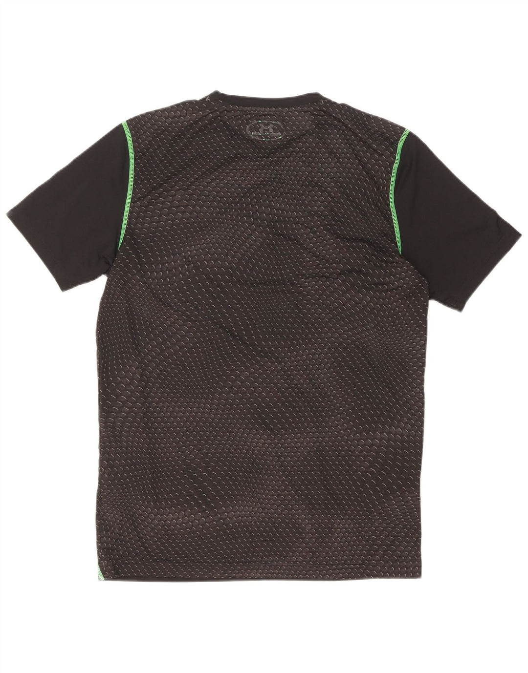 Under Armour Herren T-Shirt Top Small Schwarz Geometrisch Polyester