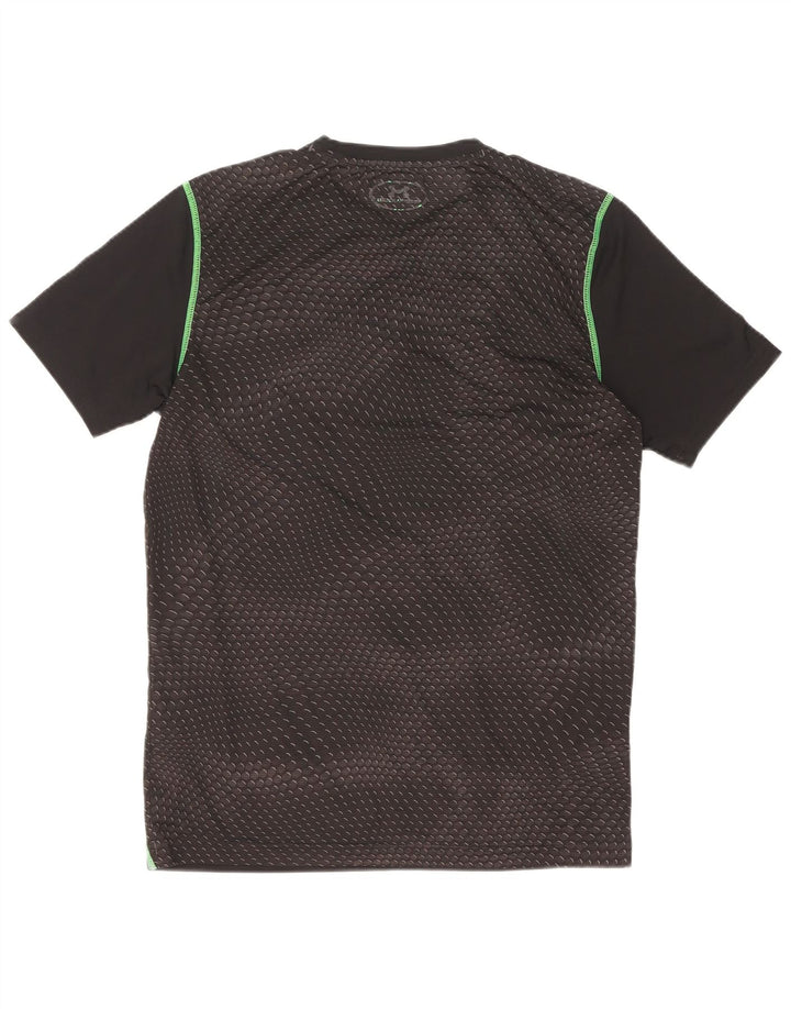 Under Armour Herren T-Shirt Top Small Schwarz Geometrisch Polyester