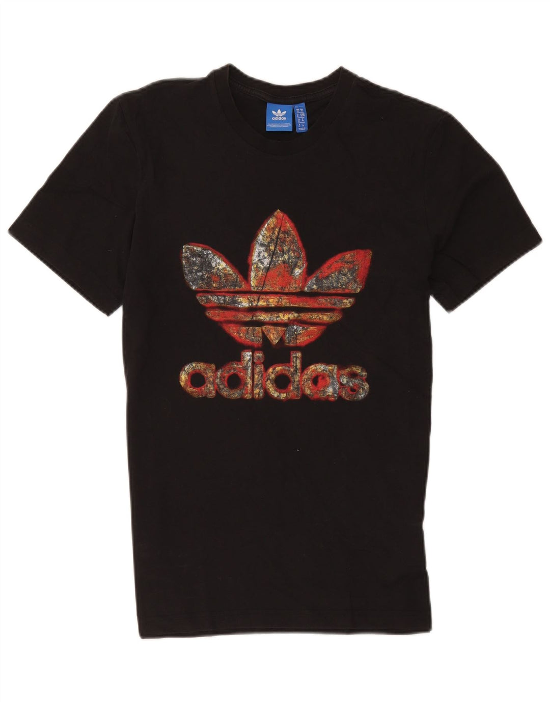 Adidas Herren Grafik T-Shirt Top Medium Schwarz Baumwolle