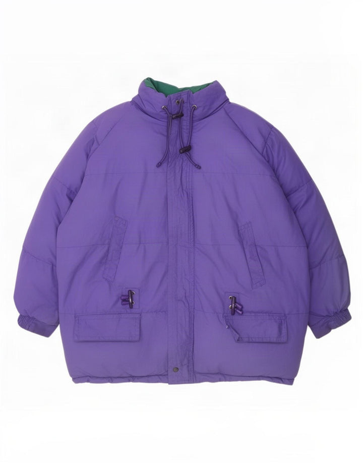 Diadora Herren Reversible Wattierte Jacke UK 38 Mittel Lila