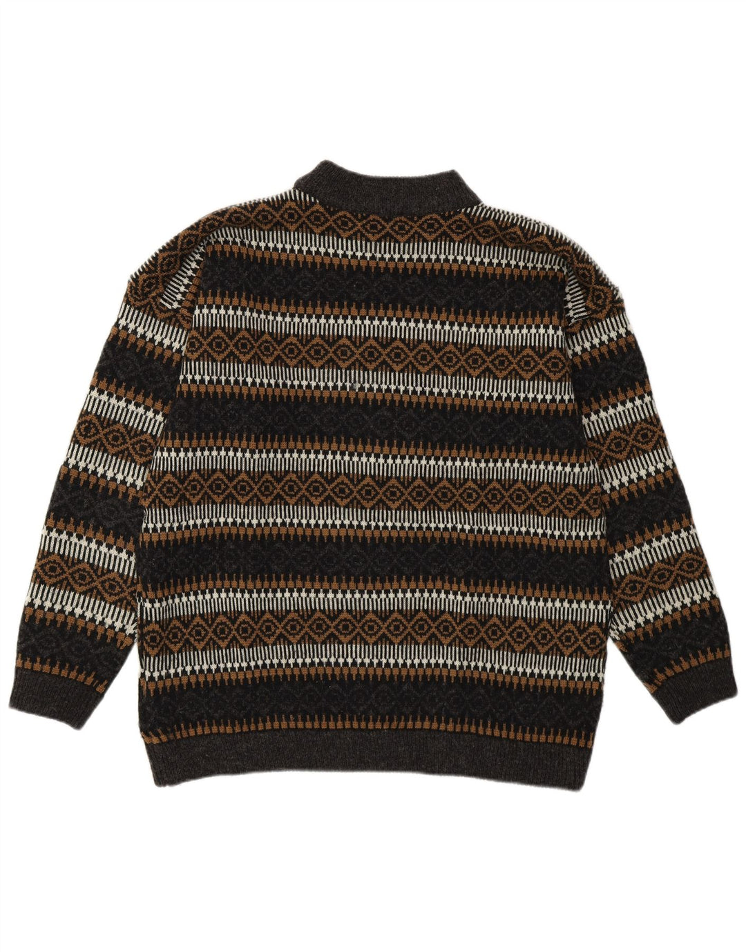 Esprit Herren-Pullover mit Rollkragen, EU 36, klein, mehrfarbig, geometrisch