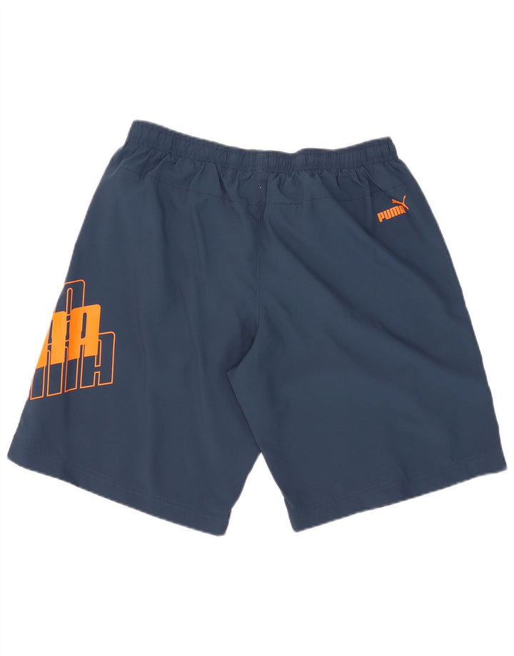 Puma Herren Graphic Sport Shorts Large Marineblau
