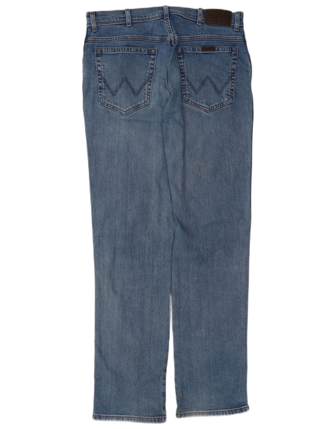 WRANGLER Herren Straight Jeans W36 L34 Blaue Baumwolle