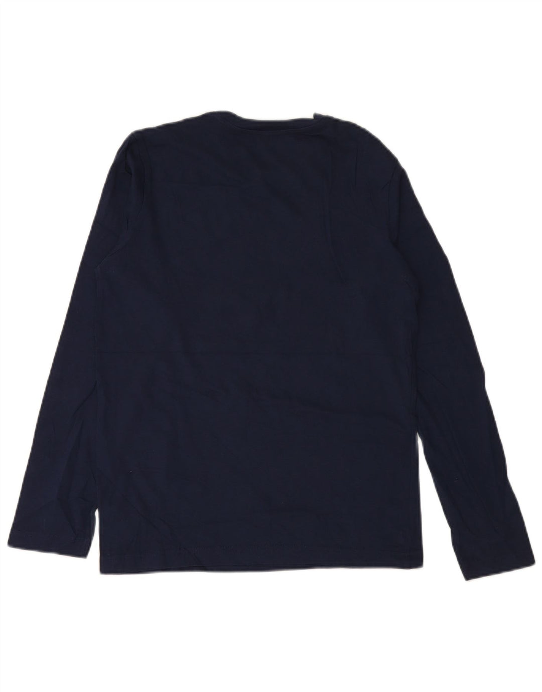 BENETTON Jungen Grafik-Top, langärmlig, 13–14 Jahre, 3XL, Marineblau, Baumwolle