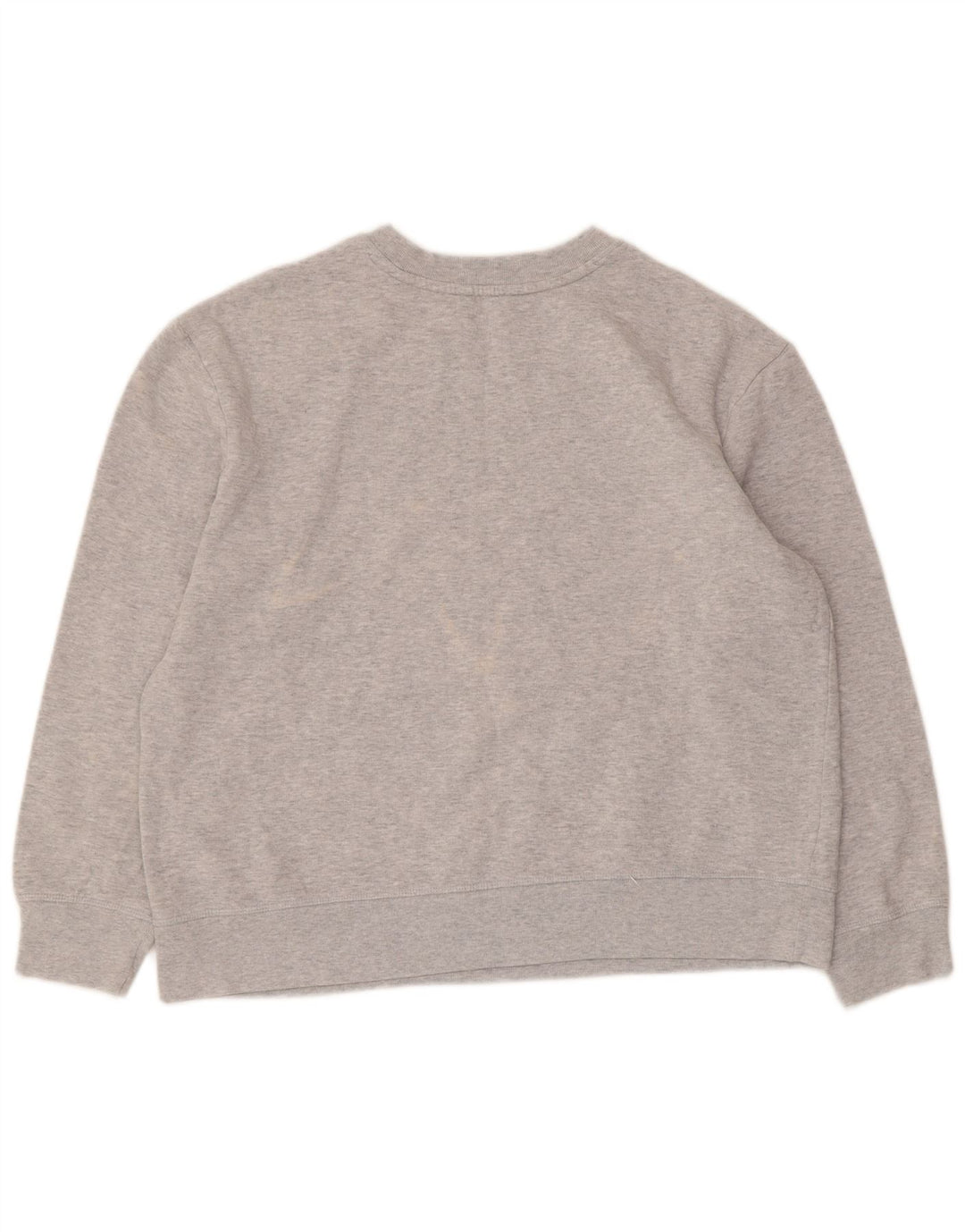 Marks & Spencer Damen Grafik-Sweatshirt-Pullover UK 16 Large Graue Baumwolle