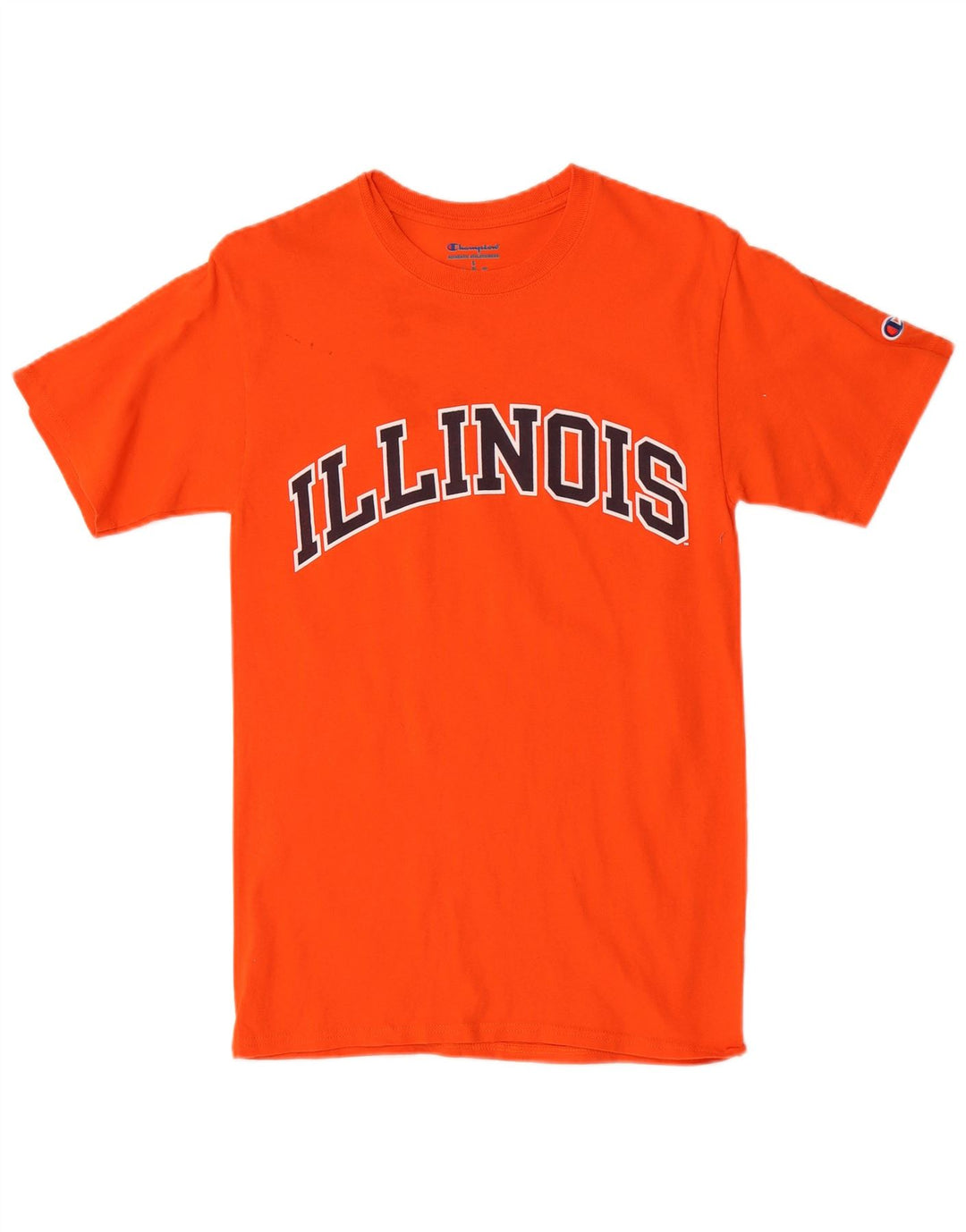 Champion Herren-T-Shirt „Illinois“ mit Grafik, Größe S, Orange