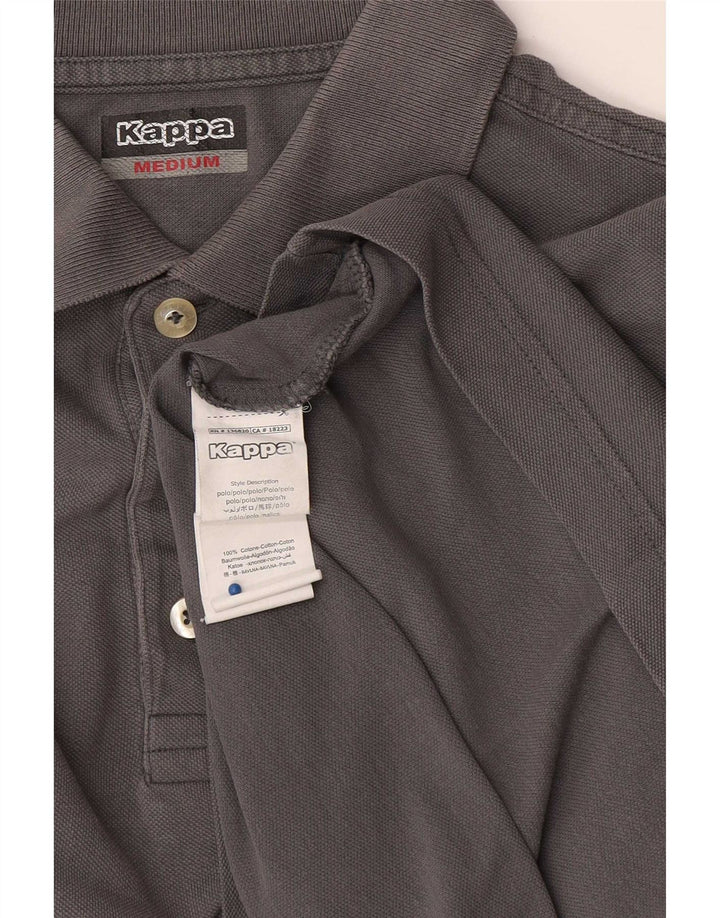 Kappa Herren-Poloshirt aus mittelgrauer Baumwolle
