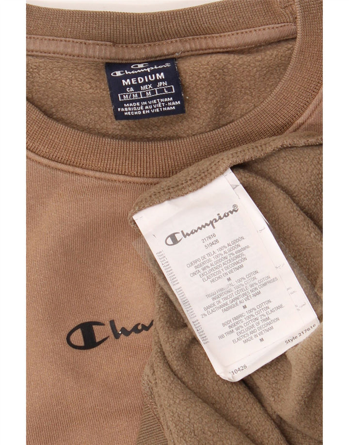 CHAMPION Mens Sweatshirt Jumper Medium Brown Cotton Vintage Champion and Second-Hand Champion from Messina Hembry 