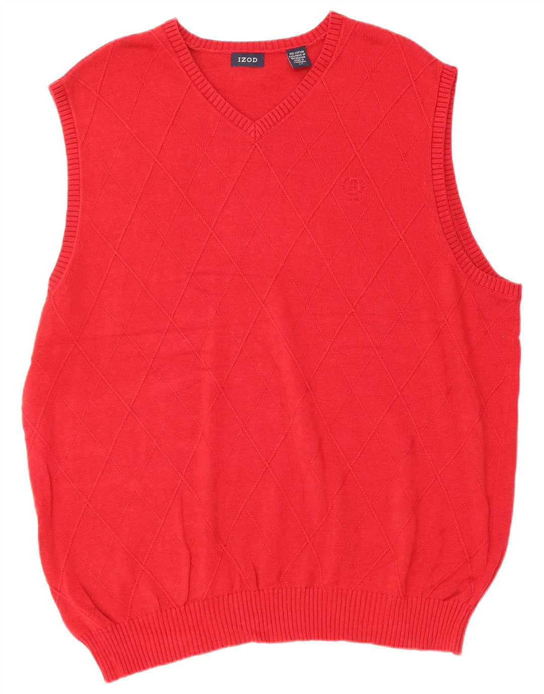 IZOD Herren Weste Tank Top Große rote Baumwolle
