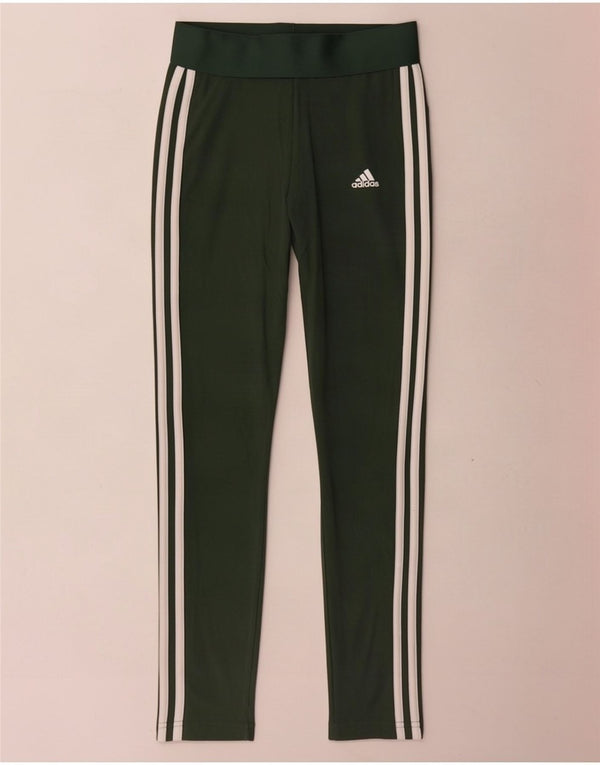 Adidas Womens Leggings UK 4/6 XS Green