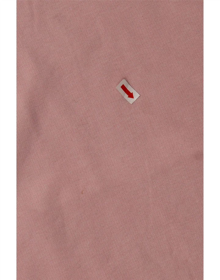 Marks & Spencer Damen-Pullover mit übergroßem Kapuzenpullover, Gr. 8, Größe S, Rosa, Baumwolle