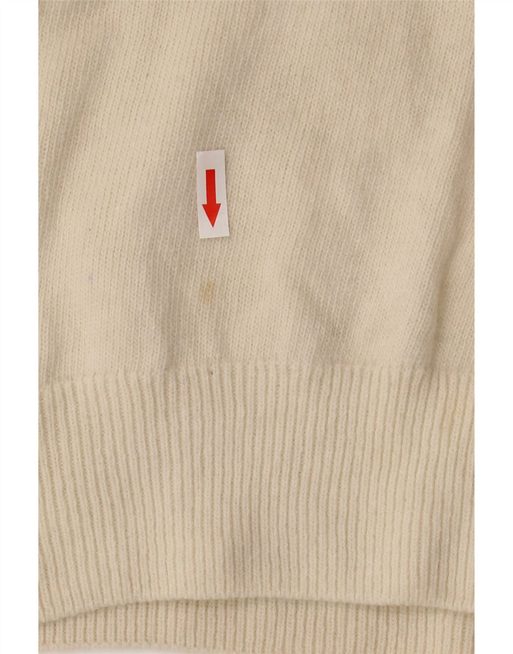 Zara Damen Weste Tank Top UK 18 XL Off White Wool
