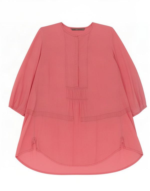 Zara Damen Tunikakleid mit 3/4-Ärmeln, UK 14, Mittelrosa