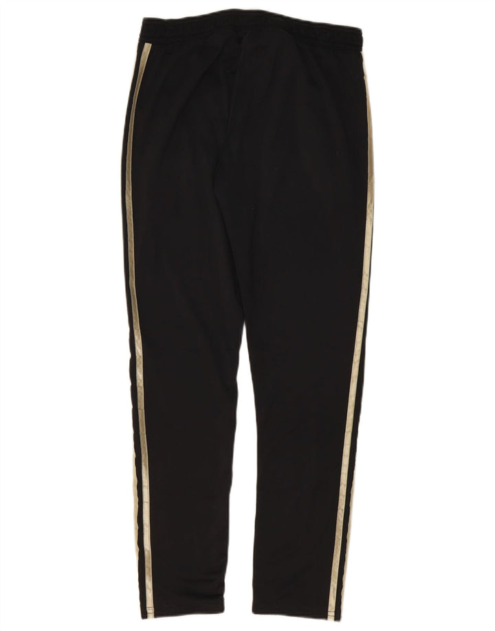 Adidas Damen Trainingshose UK 10 Small Schwarz Polyester