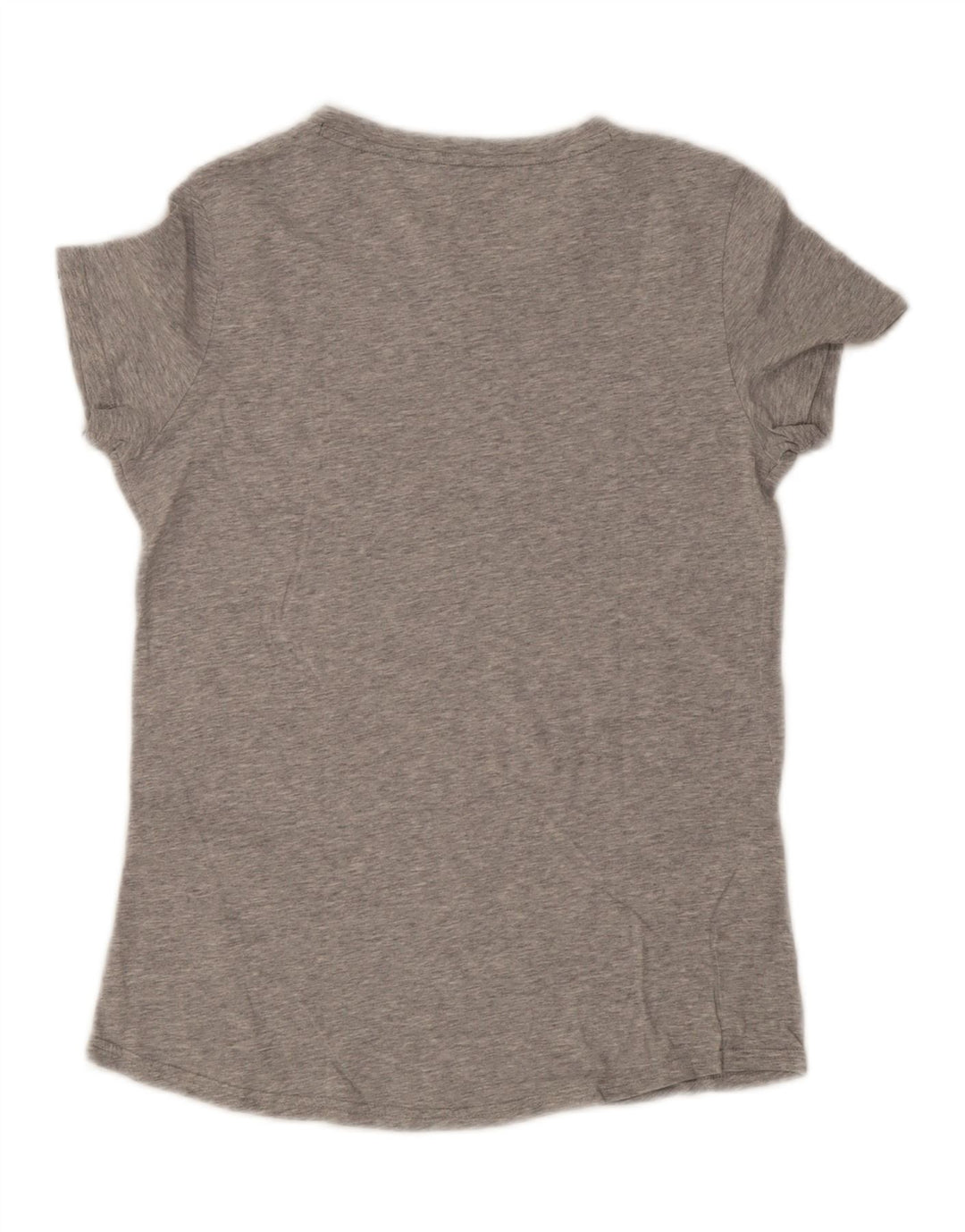 Puma Damen Graphic T-Shirt Top UK 14 Mittelgraue Baumwolle