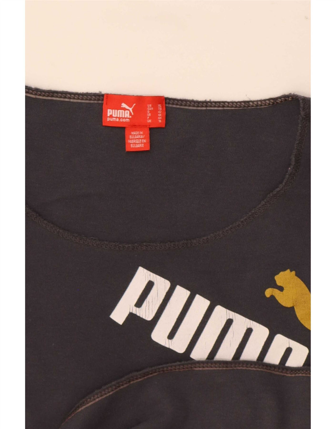 Puma Damen Graphic Top Langarm UK 16 Large Grau