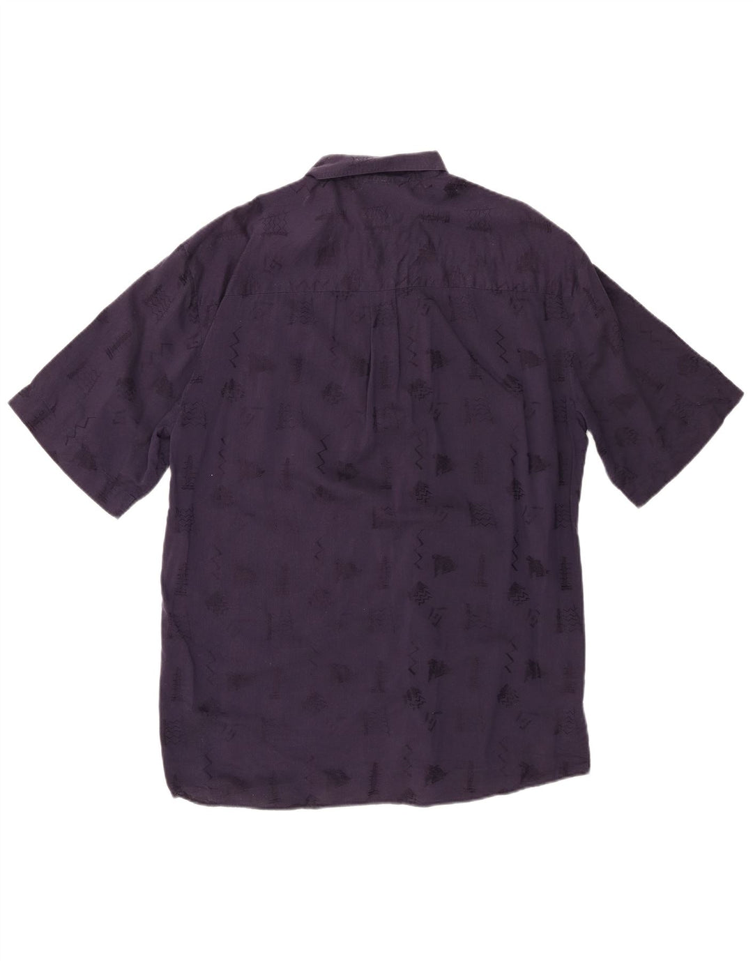 Angelo Litrico Herrenhemd Größe 39/40 15 1/2 Medium Marineblau Geometrisch