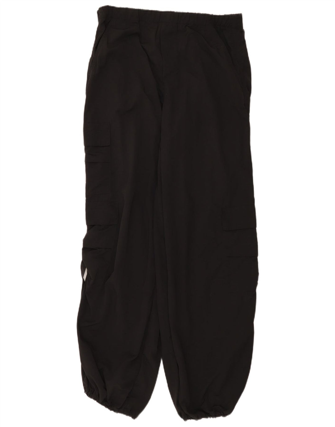 Zara Damen-Cargohose mit lockerer Passform, Größe M, W30, L31, Schwarz, Polyamid