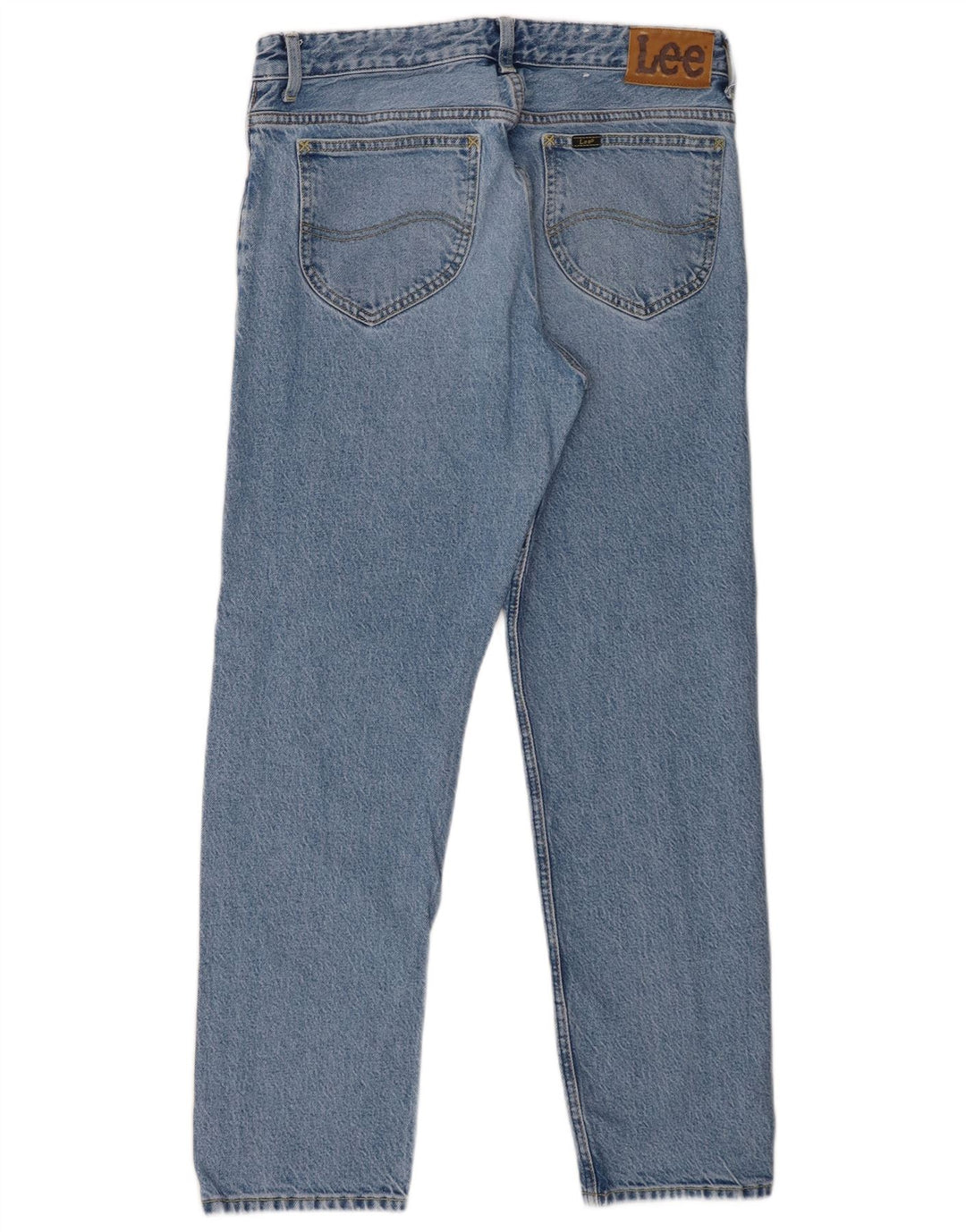 Lee Damen Rider Straight Jeans W30 L28 Blaue Baumwolle