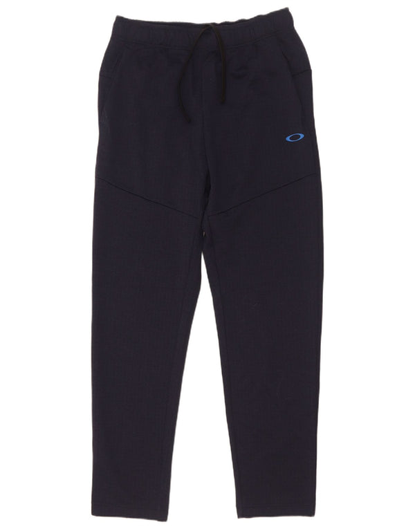 Oakley Mens Performance Fit Tracksuit Trousers Medium  Navy Blue Polyester