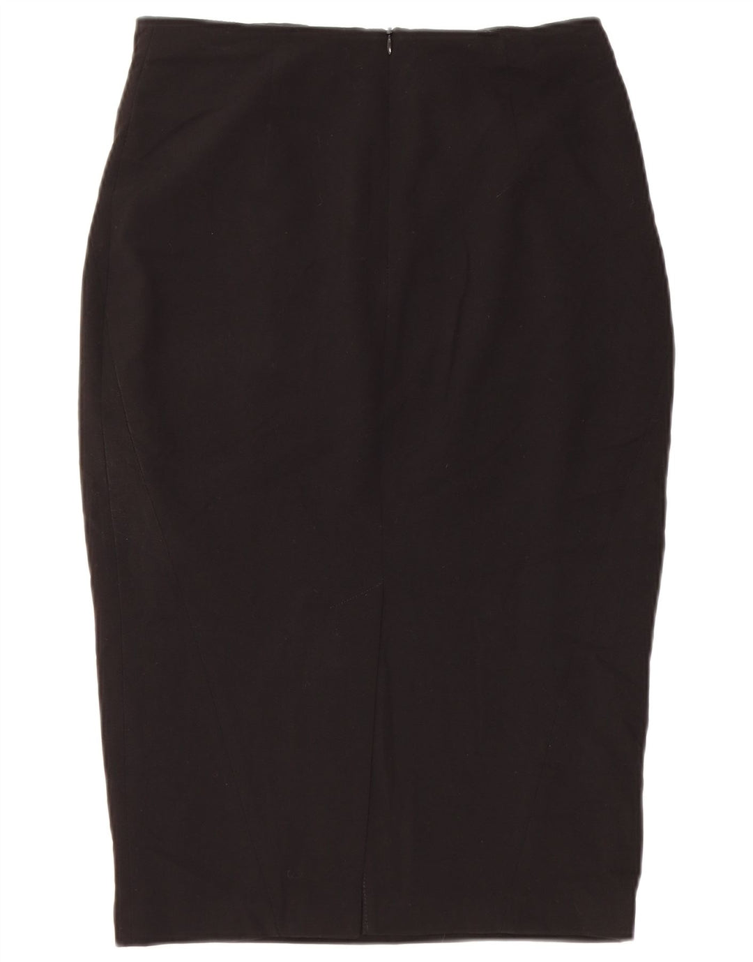 Marks & Spencer Damen Bleistiftrock UK 10 Small W28 Schwarz Polyester