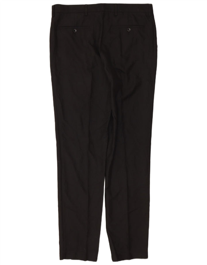 Marks & Spencer Herren Skinny Chino Hose W34 L33 Schwarz Polyester