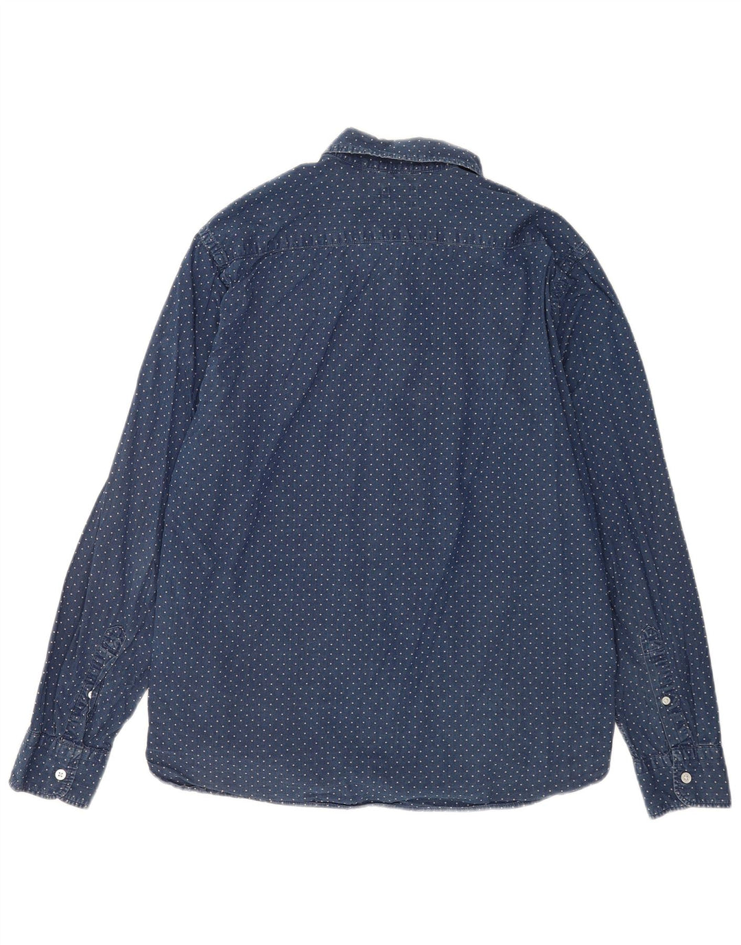 Levi's Herren-Hemd, groß, marineblau gepunktete Baumwolle