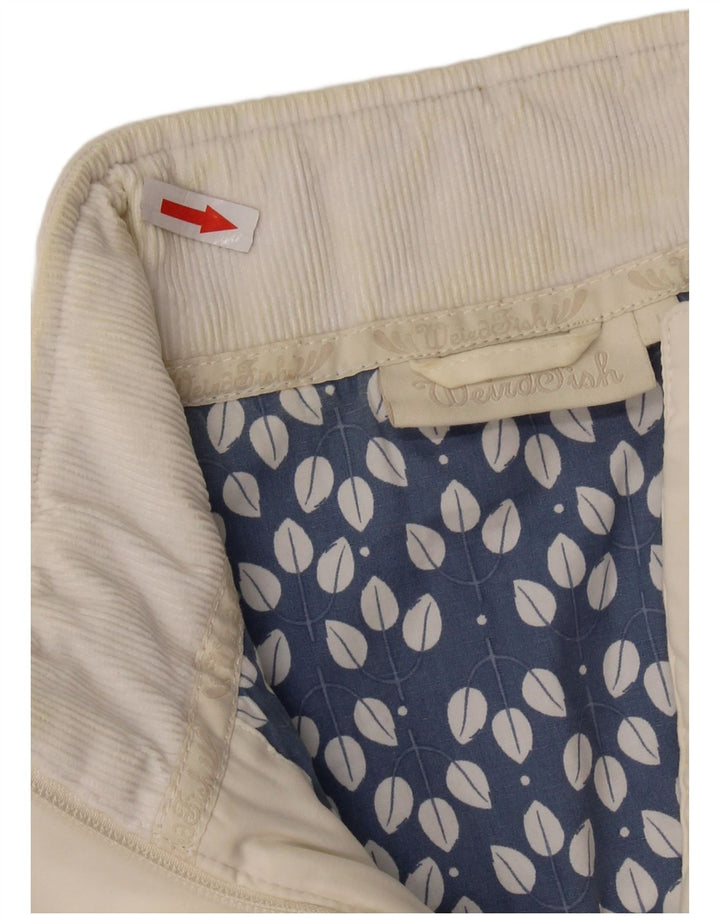 WEIRD FISH Wattierte Damenweste UK 14 Large Weiß Polyester