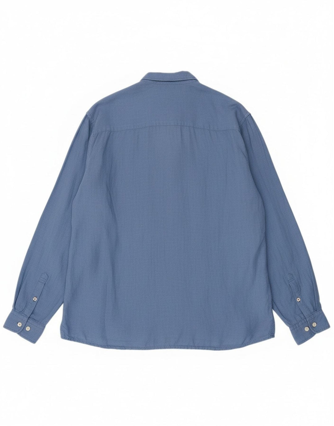 Fat Face Herren-Hemd mit lässiger Passform, XL, blaues Leinen