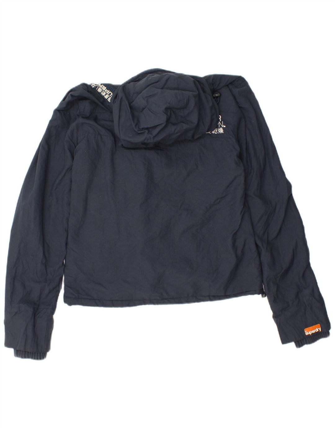 Superdry Damen Graphic Windjacke UK 10 Small Marineblau