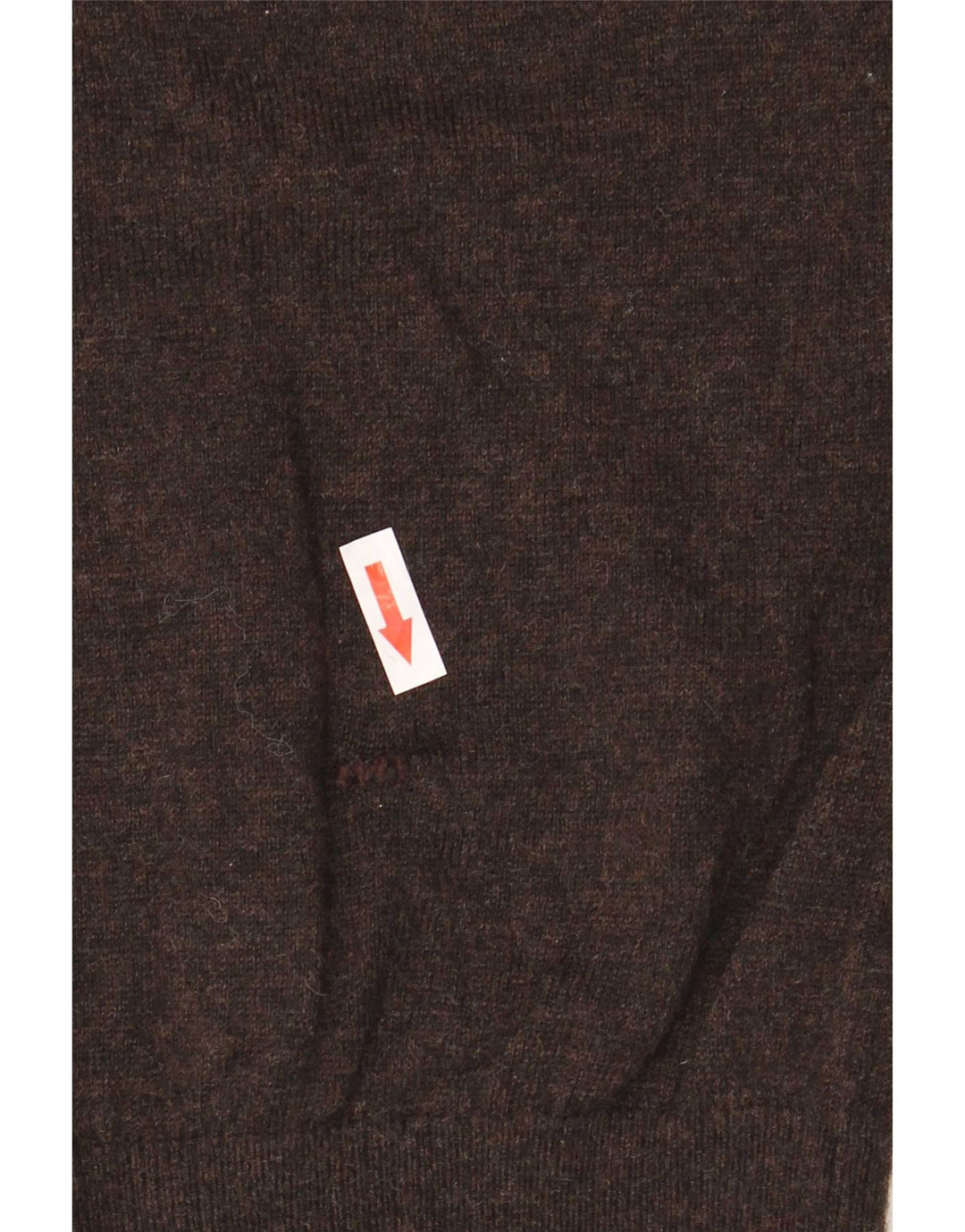 Tommy Hilfiger Herren-Pullover mit V-Ausschnitt, XL, braune Lammwolle