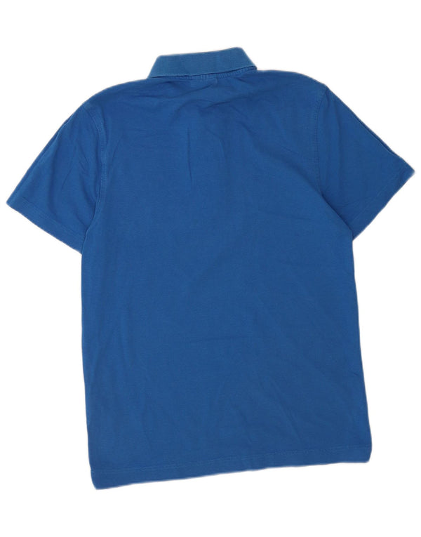 Lacoste Herren-Poloshirt, Größe 3, klein, blaue Baumwolle