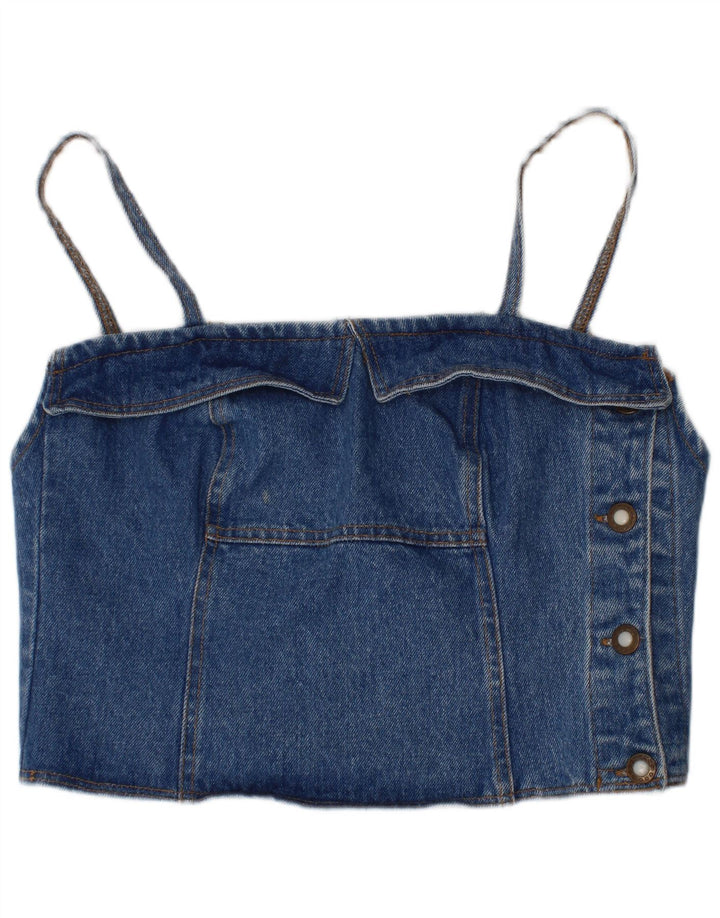 Rica Lewis Damen Denim Crop Top IT 44 Mittelblau