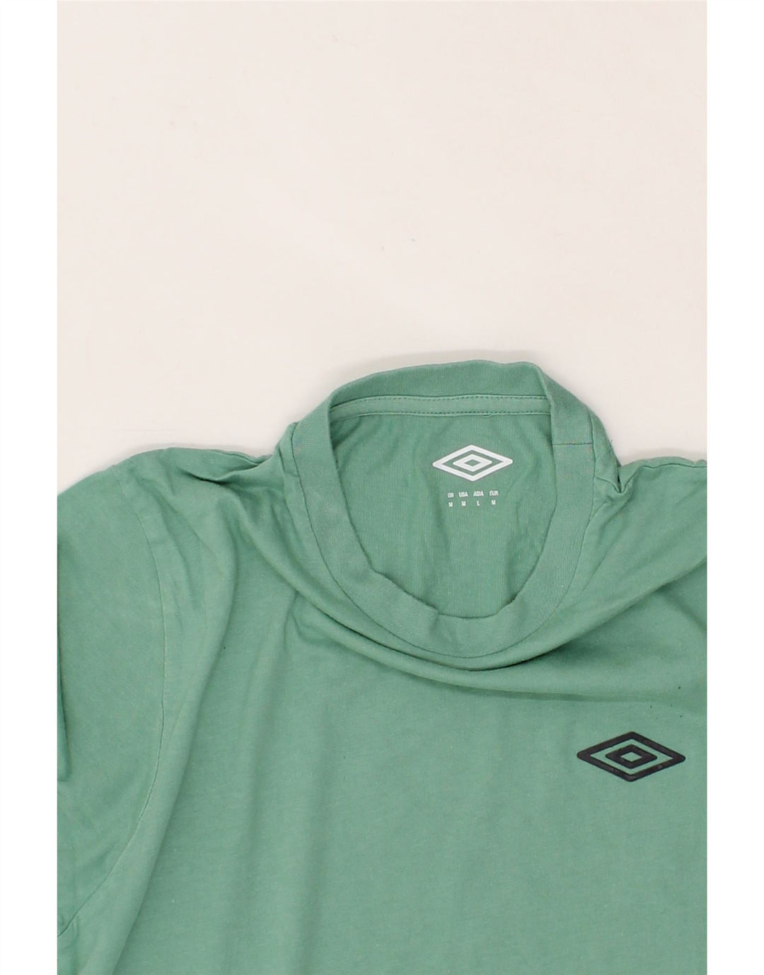 UMBRO Mens T-Shirt Top Medium Green Cotton Vintage Umbro and Second-Hand Umbro from Messina Hembry 