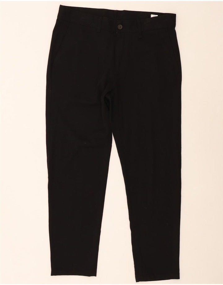 Zara Slim Chino-Hose für Herren, EU 42, Größe L, W32, L28, Schwarz, Polyester