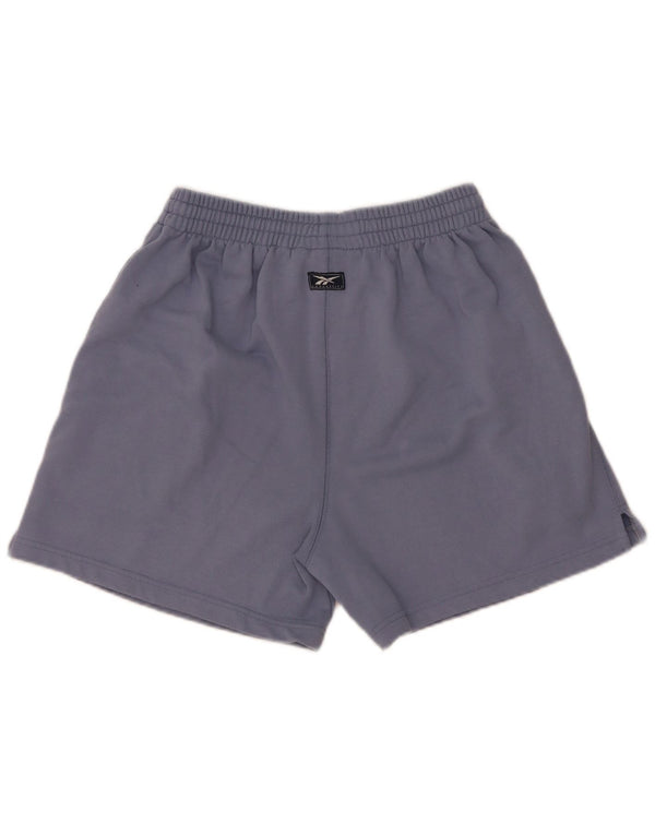 Reebok Damen Sportshorts UK 10 Small Blau Polyester