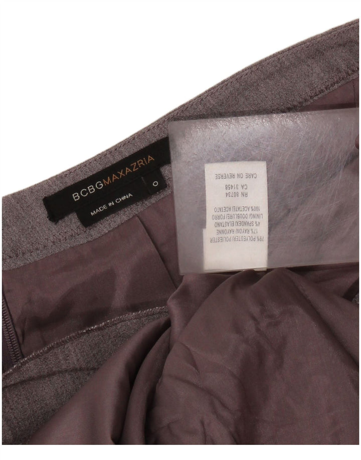 BCBGMAXAZRIA Damen Trompetenrock US 0 XS W28 Grau Polyester