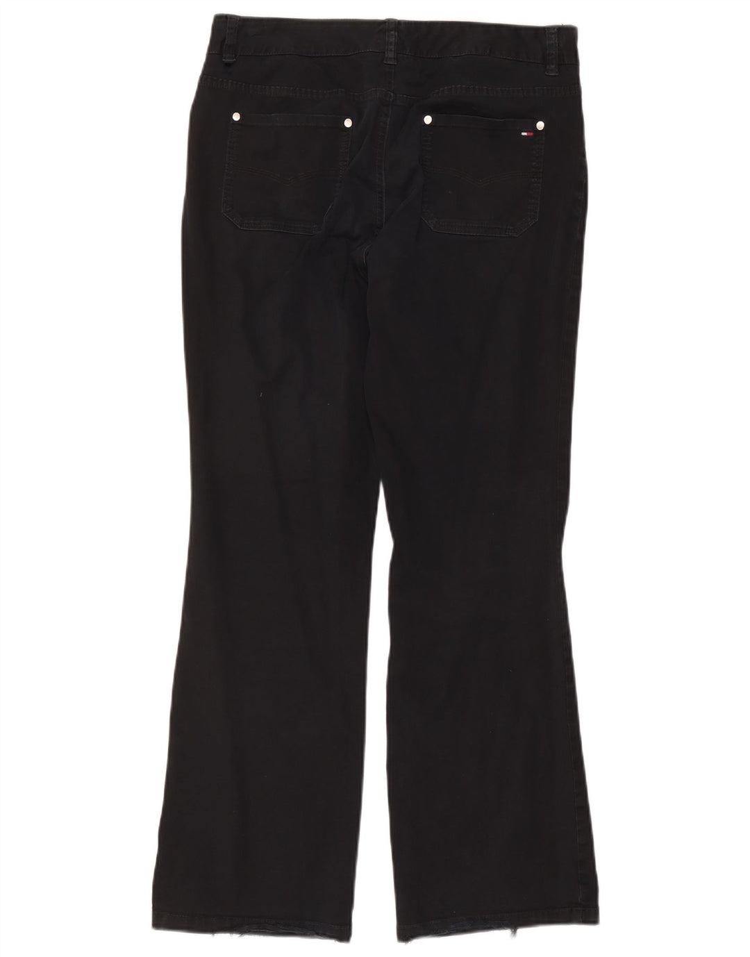 Tommy Hilfiger Damen Bootcut Jeans US 10 Large W32 L31 Schwarze Baumwolle