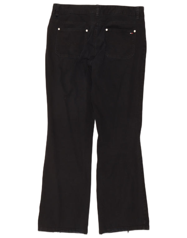 Tommy Hilfiger Damen Bootcut Jeans US 10 Large W32 L31 Schwarze Baumwolle